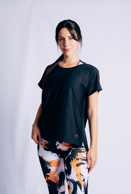 Remera Ancha Tajo Lateral Lisa - BN-1057