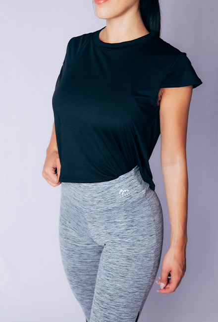 Remera Lisa Línea Yoga p/ Atar - BN-1053 