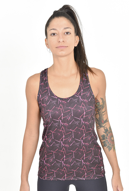 Musculosa Estampada Espalda Cruzada. - BN-1062