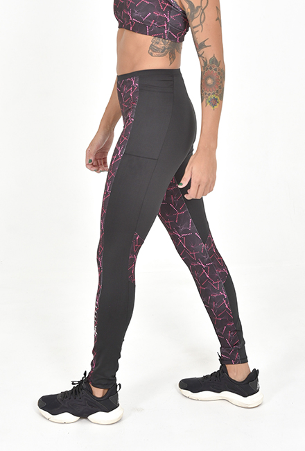 Calza MaxGrip c/ Bolsillo p/ celular  - BN-1112