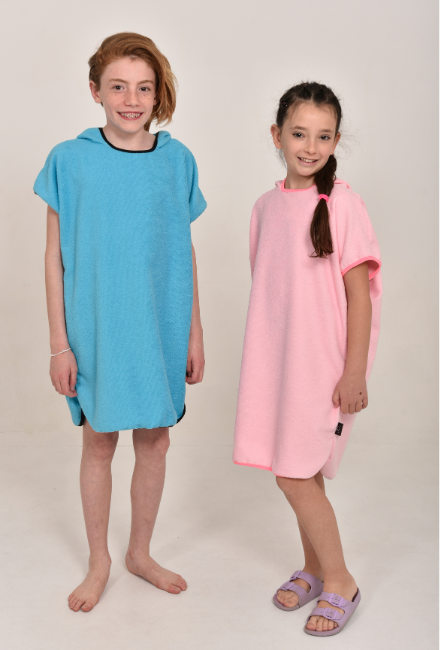 Poncho de Toalla Liso Infantil Unisex - Art. 932